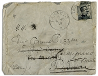 Rudolph Valentino Autograph Letter Twice-Signed With His Real Name Rodolfo, as a 15-Year Old -- ''...I don't do anything except go to the Cafe-Chantant and have fun with the singers...''